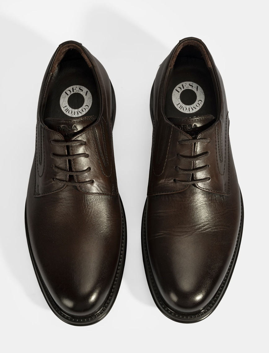 Erkek Kahve DesaComfort Klasik Deri Ayakkabı Erkek Kahve DesaComfort Klasik Deri Ayakkabı