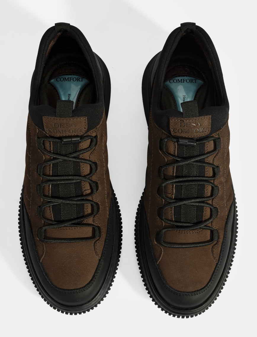 Erkek Kahve DesaComfort Bağcıklı Nubuk Deri Günlük Ayakkabı Erkek Kahve DesaComfort Bağcıklı Nubuk Deri Günlük Ayakkabı
