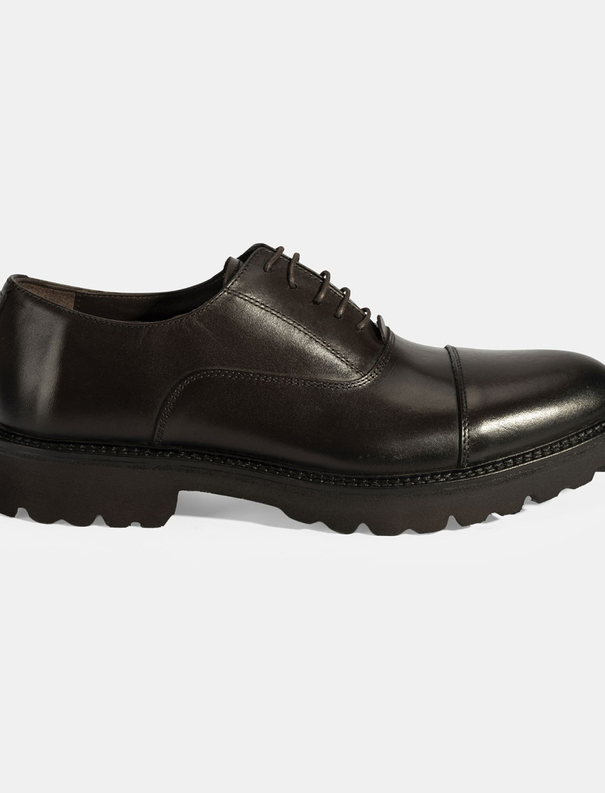 Erkek Kahve Bağcıklı Deri Klasik Ayakkabı Erkek Kahve Bağcıklı Deri Klasik Ayakkabı