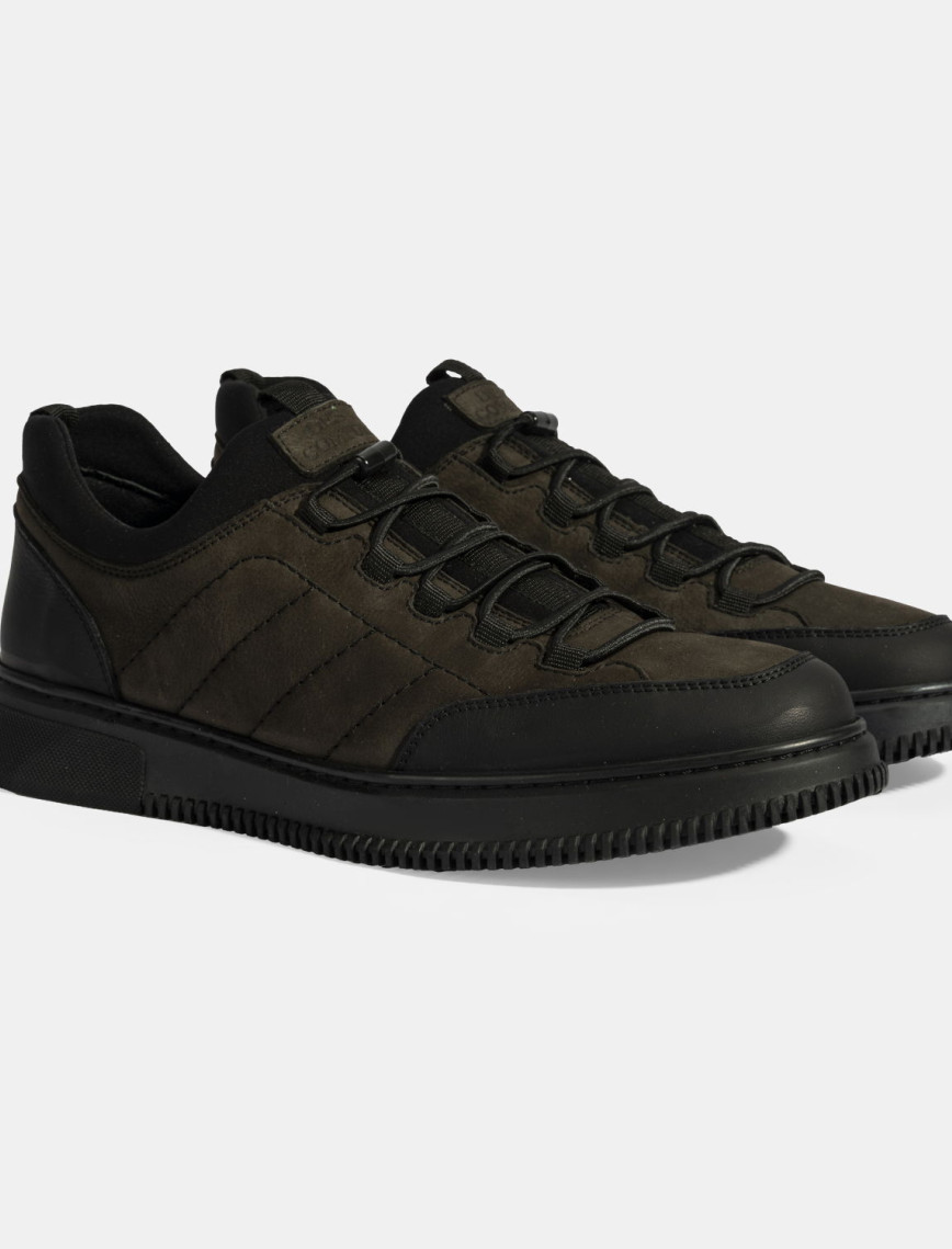 Erkek Siyah DesaComfort Bağcıklı Nubuk Deri Günlük Ayakkabı Erkek Siyah DesaComfort Bağcıklı Nubuk Deri Günlük Ayakkabı