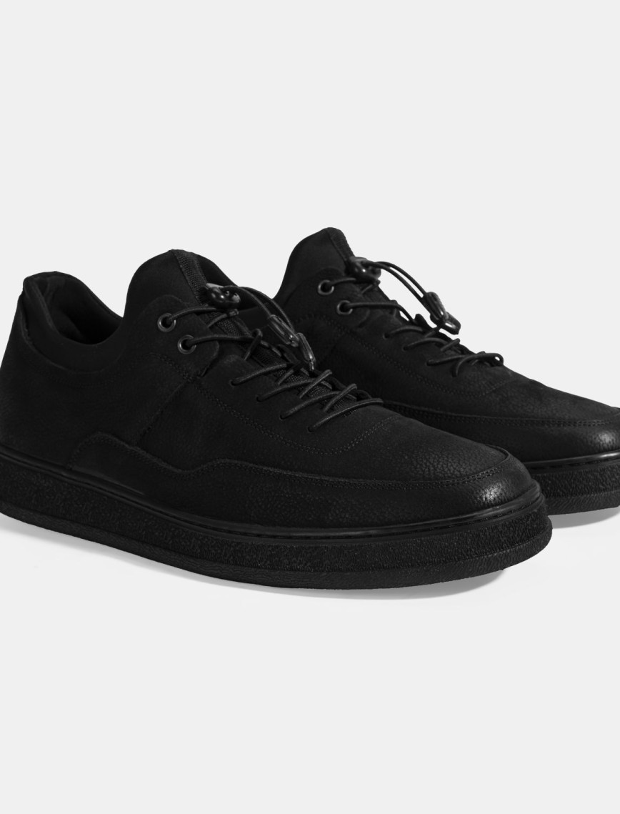 Erkek Gri Bağcıklı Nubuk Deri Günlük Ayakkabı Erkek Gri Bağcıklı Nubuk Deri Günlük Ayakkabı