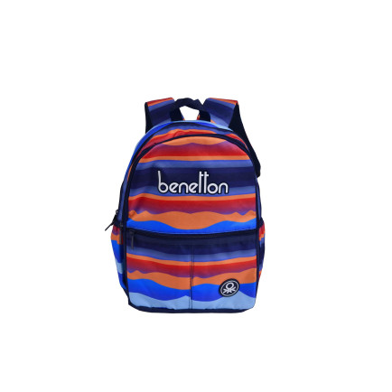 Erkek Çocuk Mavi Kamuflaj Desenli Benetton Yazılı Sırt Çantası Erkek Çocuk Mavi Kamuflaj Desenli Benetton Yazılı Sırt Çantası