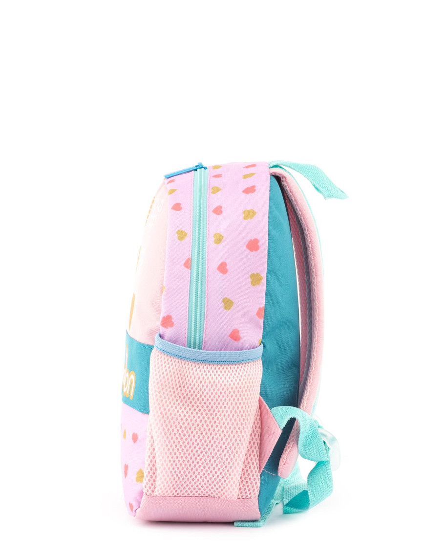 Kız Çocuk Pembe Kalp Desenli Benetton Yazılı Anaokul Çantası Kız Çocuk Pembe Kalp Desenli Benetton Yazılı Anaokul Çantası