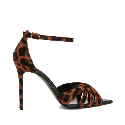 Network Kadın Leopar Desen Deri Sandalet Network Kadın Leopar Desen Deri Sandalet