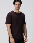 Network Erkek Bordo Yün T-shirt Network Erkek Bordo Yün T-shirt