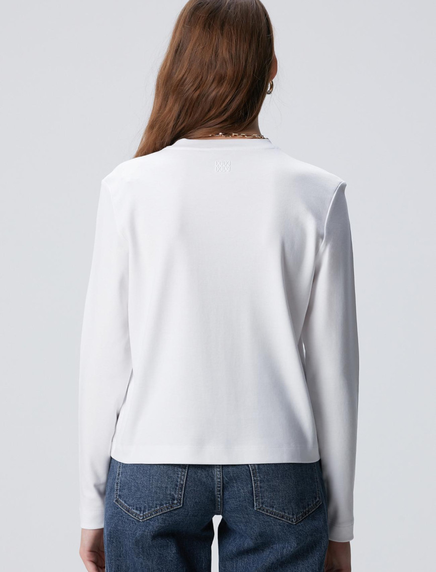 Network Kadın Beyaz Basic Sweatshirt Network Kadın Beyaz Basic Sweatshirt