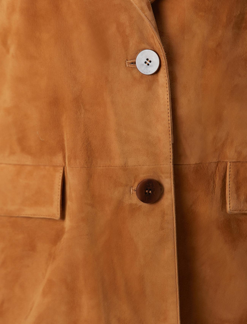 Network Kadın Camel Blazer Süet Deri Ceket Network Kadın Camel Blazer Süet Deri Ceket
