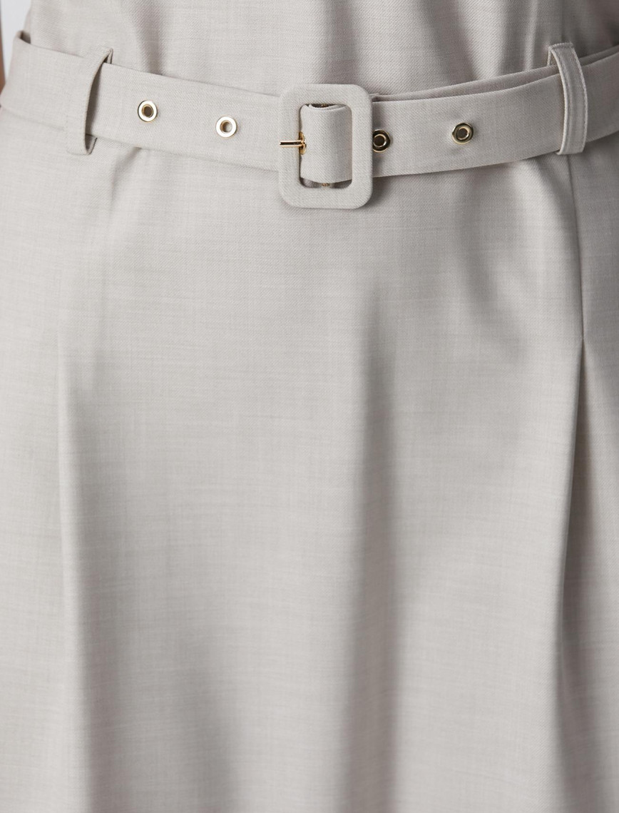 Network Kadın Bej Kemerli Mini Elbise Network Kadın Bej Kemerli Mini Elbise