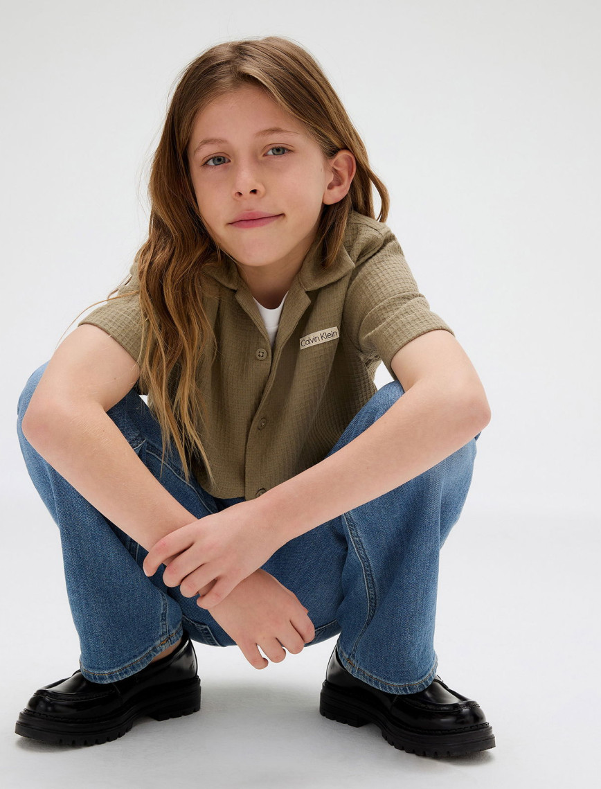 Calvin Klein Straight Wash Çocuk Mavi Jean Calvin Klein Straight Wash Çocuk Mavi Jean