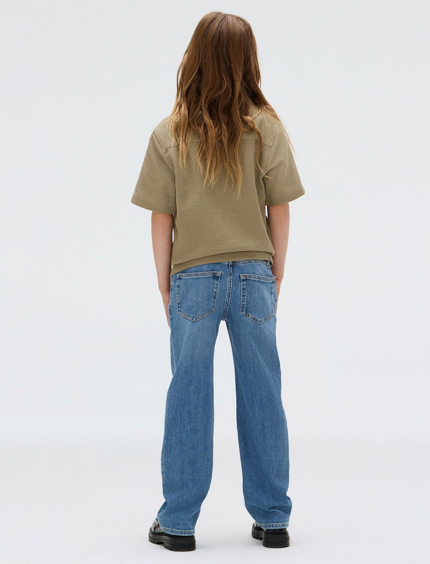 Calvin Klein Straight Wash Çocuk Mavi Jean Calvin Klein Straight Wash Çocuk Mavi Jean