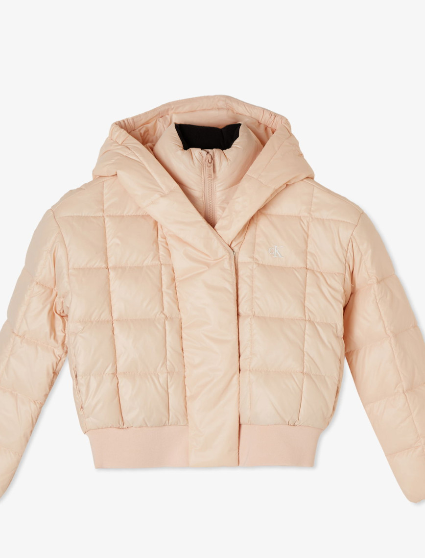 Calvin Klein Archive Grid Puffer Çocuk Pembe Ceket Calvin Klein Archive Grid Puffer Çocuk Pembe Ceket