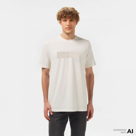 Calvin Klein Erkek Beyaz T-Shirt