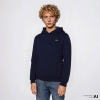 Lacoste Çocuk Kapüşonlu Mavi Sweatshirt Lacoste Çocuk Kapüşonlu Mavi Sweatshirt