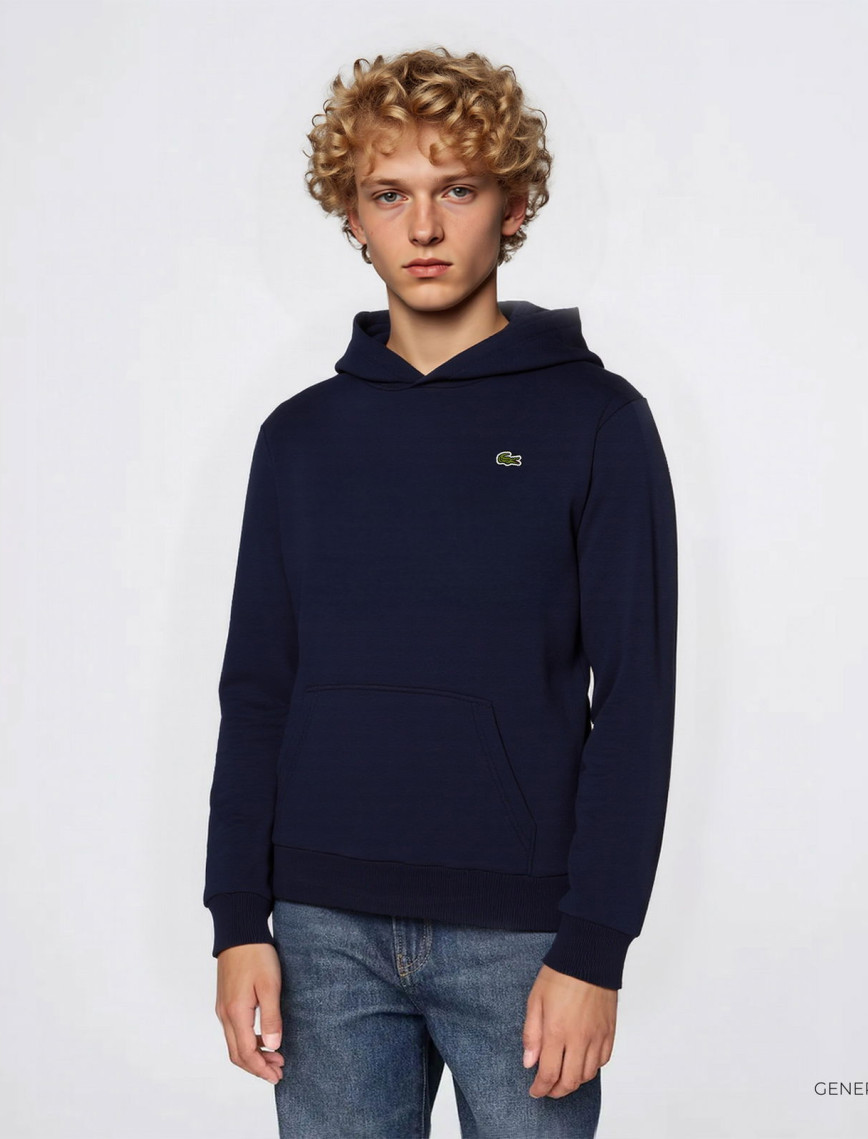 Lacoste Çocuk Kapüşonlu Mavi Sweatshirt Lacoste Çocuk Kapüşonlu Mavi Sweatshirt