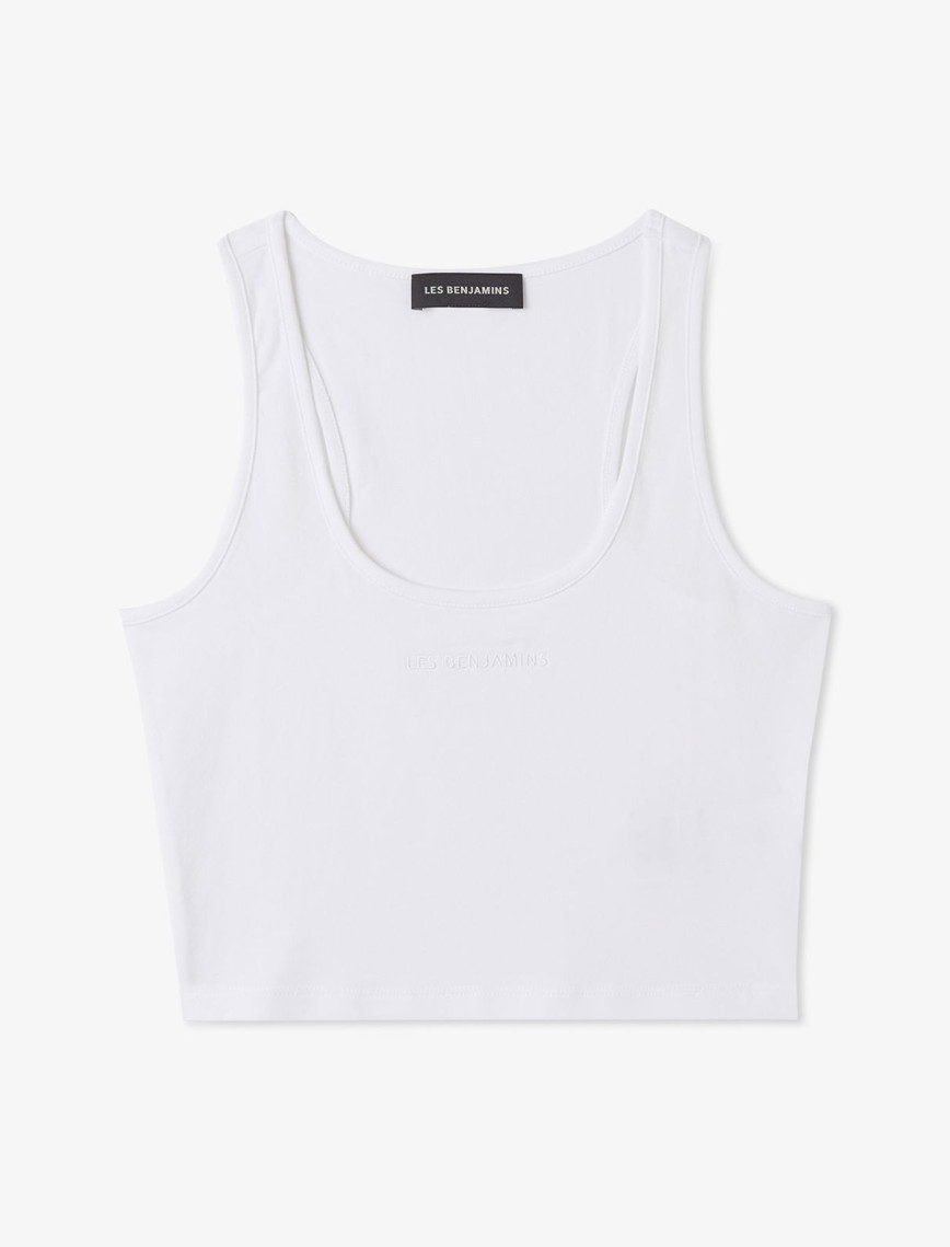 Les Benjamins Tank 009 Kadın Beyaz T-Shirt Les Benjamins Tank 009 Kadın Beyaz T-Shirt