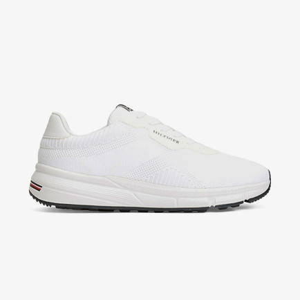 Tommy Hilfiger Lightweight Rwb Knit Erkek Beyaz Sneaker Tommy Hilfiger Lightweight Rwb Knit Erkek Beyaz Sneaker