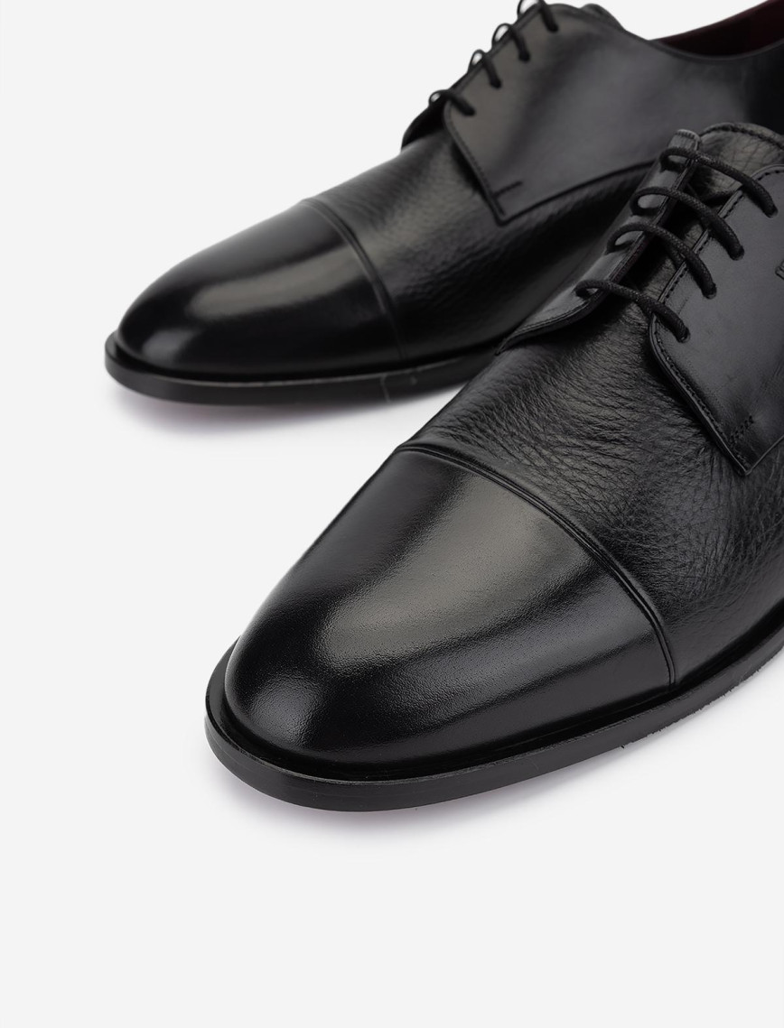 Valmenti Erkek Hakiki Deri Siyah Klasik Ayakkabı Valmenti Erkek Hakiki Deri Siyah Klasik Ayakkabı