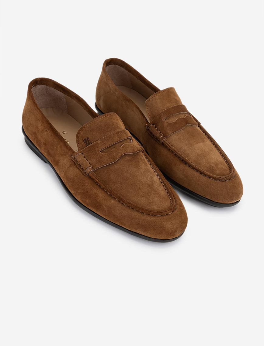 Valmenti Erkek Hakiki Deri Kahverengi Loafer Ayakkabı