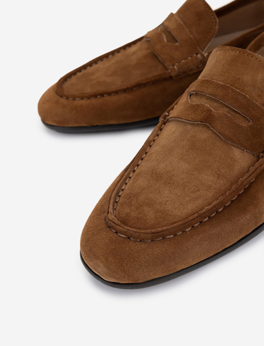 Valmenti Erkek Hakiki Deri Kahverengi Loafer Ayakkabı