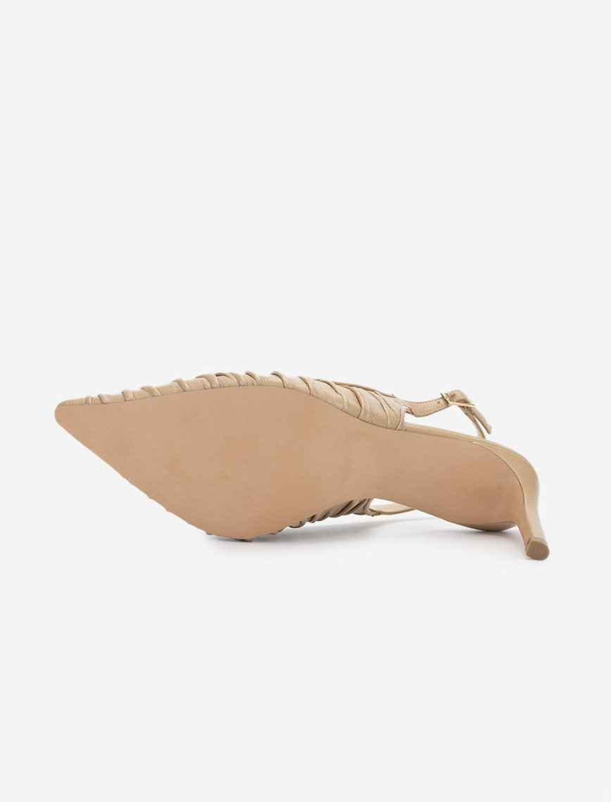 Valmenti Kadın Hakiki Deri Bej Topuklu Ayakkabı Valmenti Kadın Hakiki Deri Bej Topuklu Ayakkabı