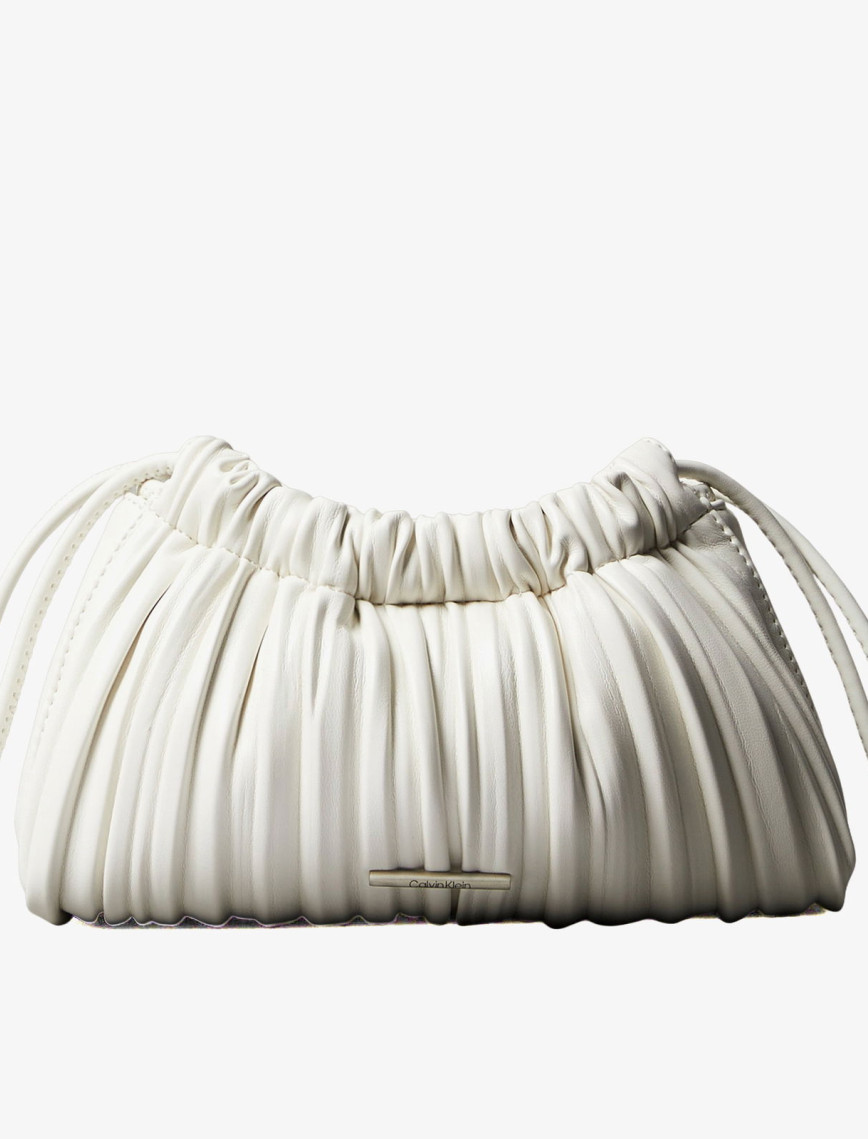 Calvin Klein Drawstring Plisse Conv Mini Kadın Haki El Çantası Calvin Klein Drawstring Plisse Conv Mini Kadın Haki El Çantası