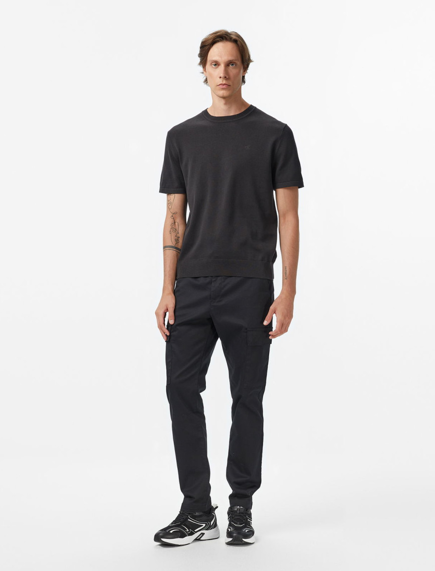 Calvin Klein Supima Cotton Erkek Siyah Kazak Calvin Klein Supima Cotton Erkek Siyah Kazak