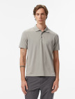 Calvin Klein Stripe Strech Jacquard Erkek Siyah Polo