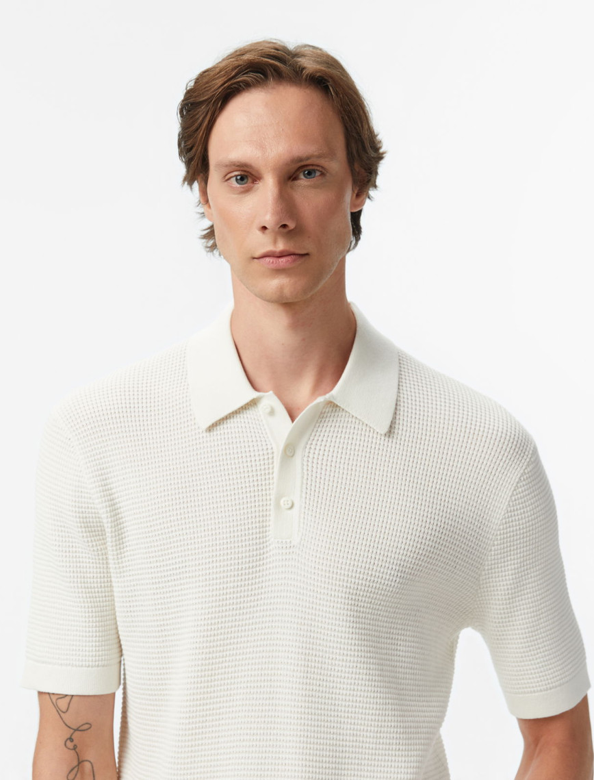 Calvin Klein Cotton Erkek Beyaz Triko Calvin Klein Cotton Erkek Beyaz Triko