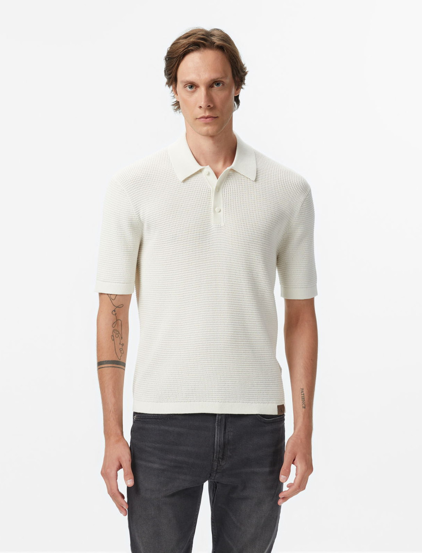 Calvin Klein Cotton Erkek Beyaz Triko Calvin Klein Cotton Erkek Beyaz Triko