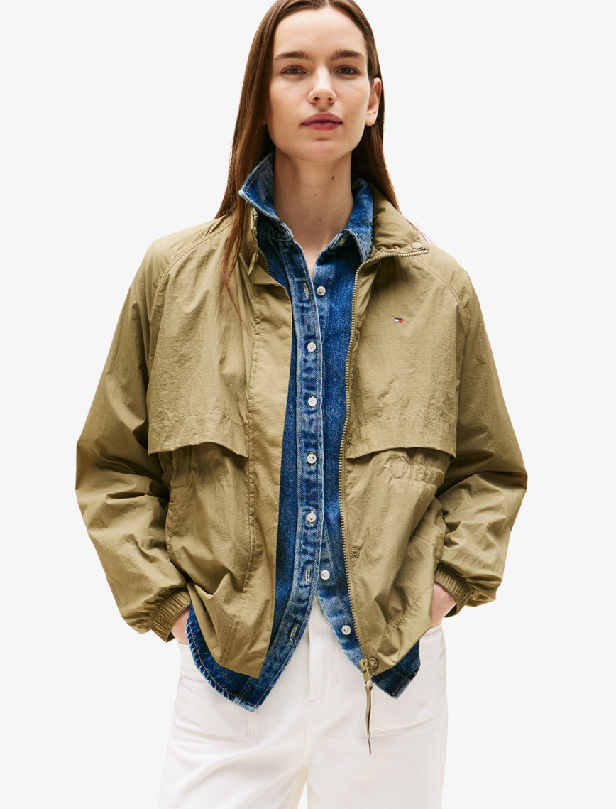 Tommy Hilfiger Nylon Packable Kadın Mavi Yağmurluk Tommy Hilfiger Nylon Packable Kadın Mavi Yağmurluk