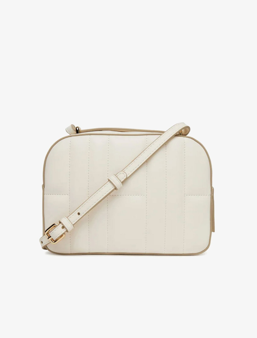 Tommy Hilfiger Feminine Kadın Krem Rengi El Çantası Tommy Hilfiger Feminine Kadın Krem Rengi El Çantası