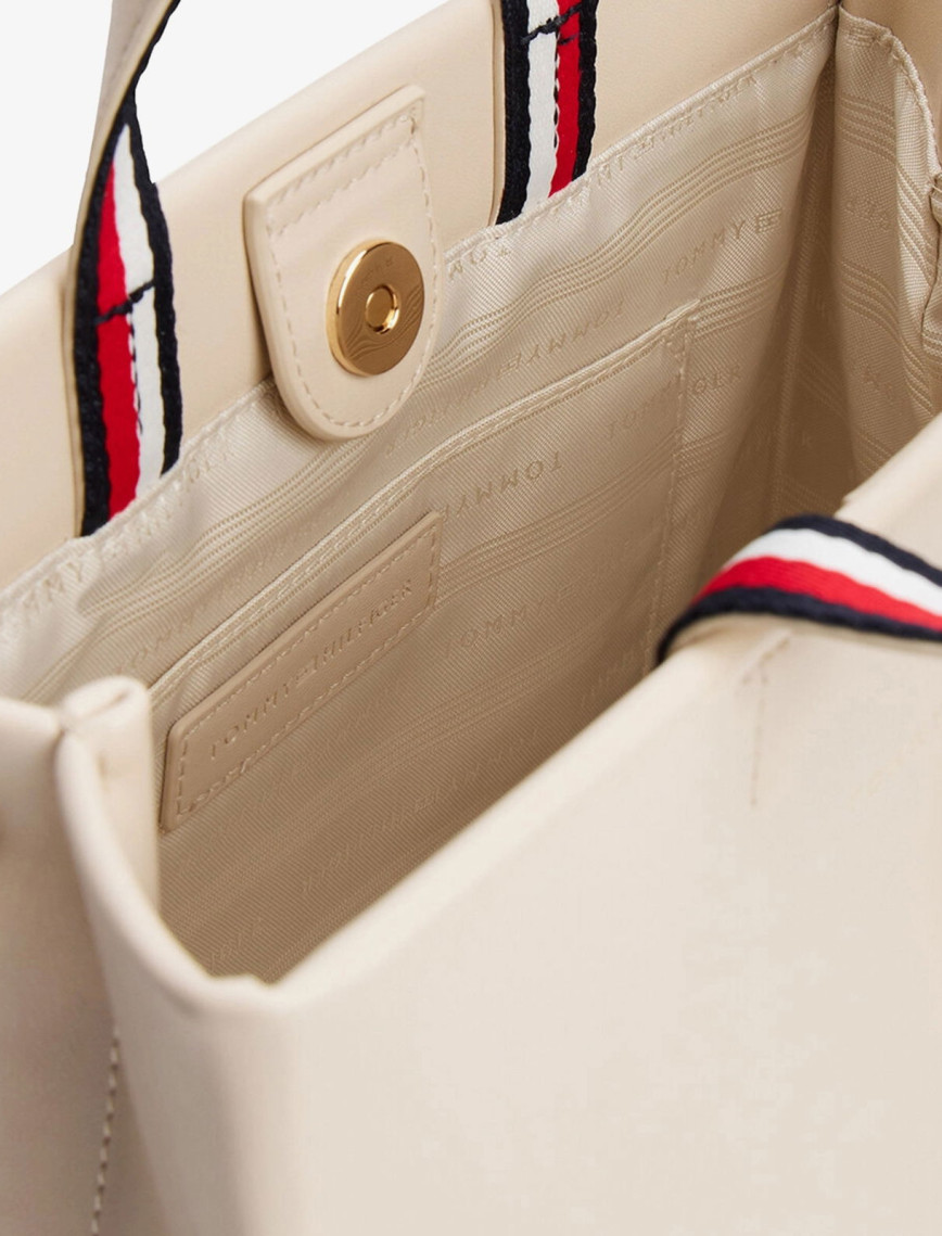 Tommy Hilfiger Established Med Shopper Kadın Bej El Çantası Tommy Hilfiger Established Med Shopper Kadın Bej El Çantası