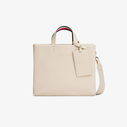 Tommy Hilfiger Established Med Shopper Kadın Bej El Çantası Tommy Hilfiger Established Med Shopper Kadın Bej El Çantası