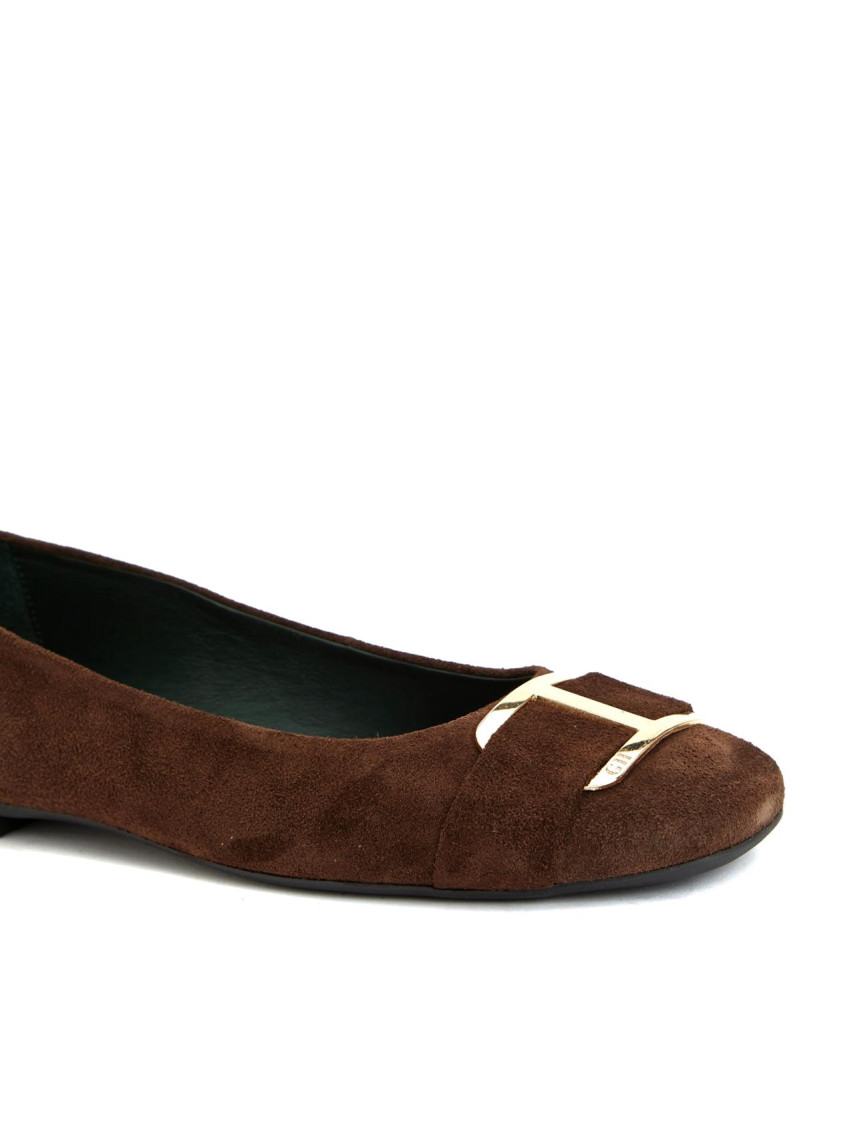 George Hogg Kadın Kahverengi Tokalı Deri Babet George Hogg Kadın Kahverengi Tokalı Deri Babet