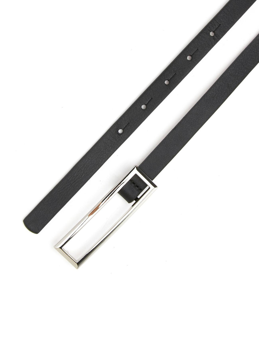 George Hogg Kadın Siyah Deri Kemer