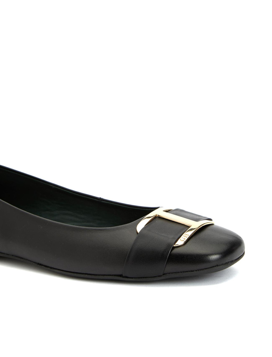 George Hogg Kadın Siyah Tokalı Deri Babet George Hogg Kadın Siyah Tokalı Deri Babet