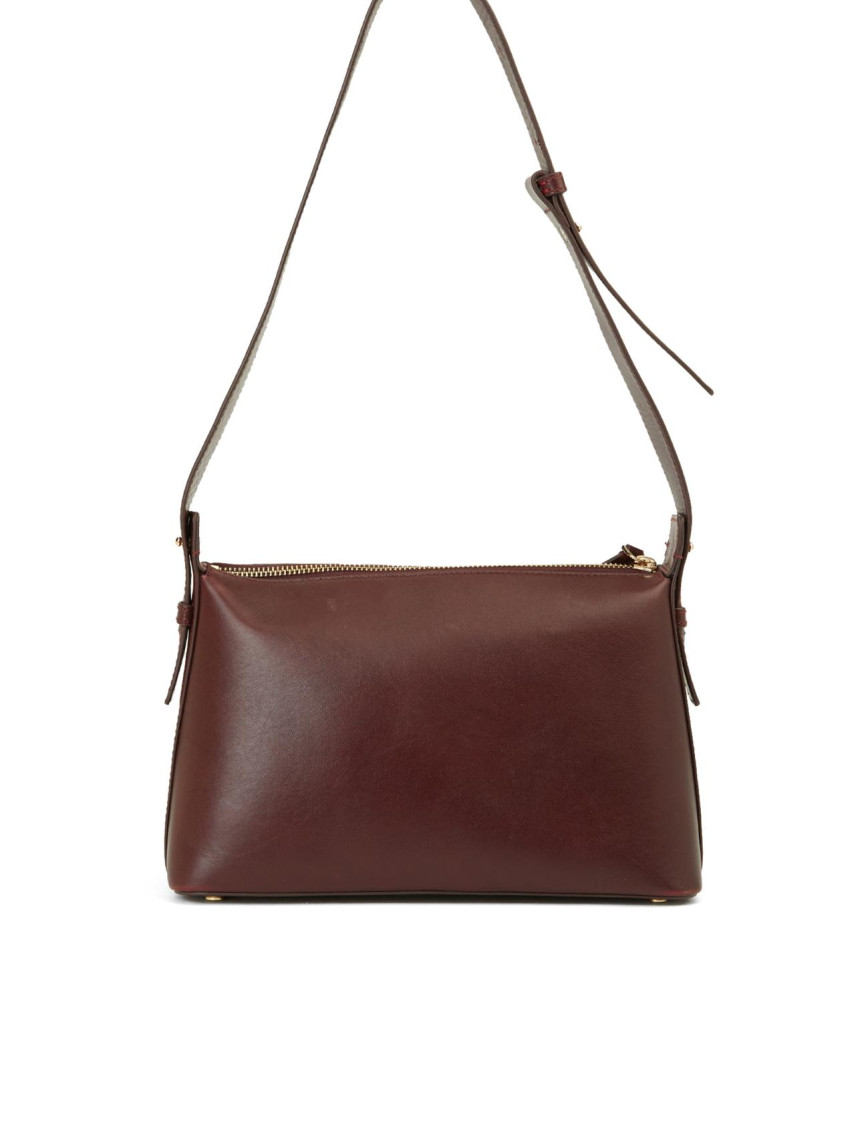 George Hogg Kadın Bordo Deri Postacı Çantası George Hogg Kadın Bordo Deri Postacı Çantası