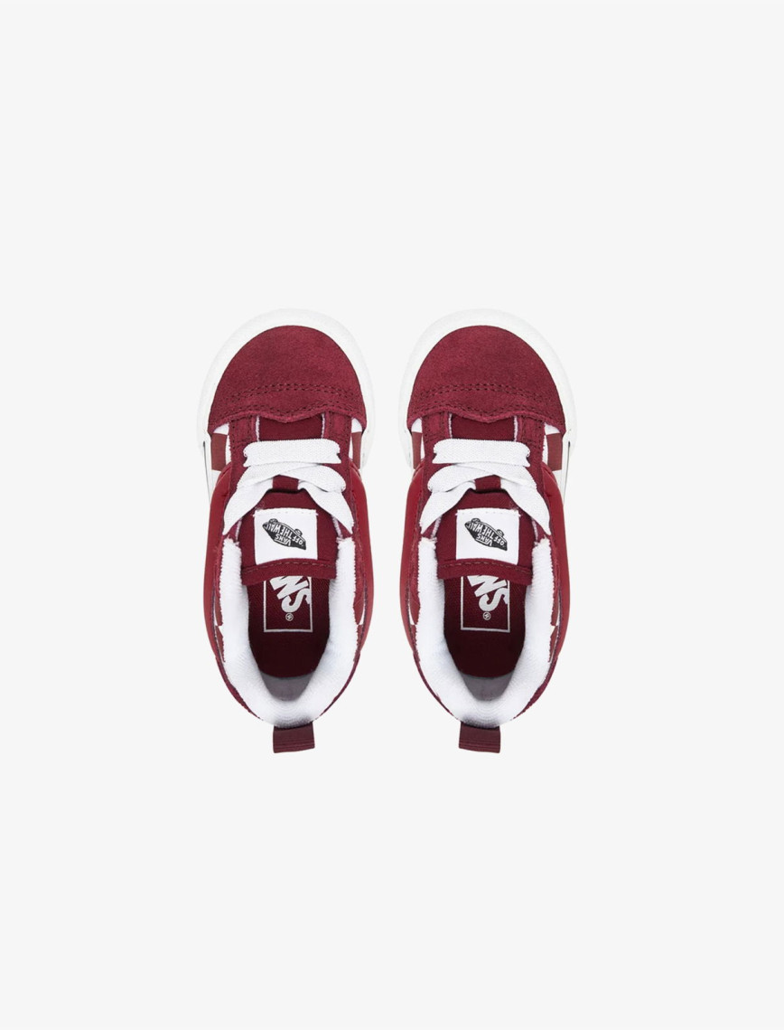 Vans Knu Skool Elastic Lace Bebek Bordo Sneaker Vans Knu Skool Elastic Lace Bebek Bordo Sneaker