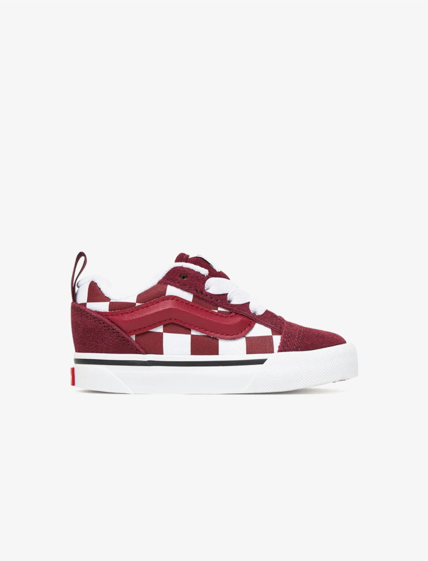 Vans Knu Skool Elastic Lace Bebek Bordo Sneaker Vans Knu Skool Elastic Lace Bebek Bordo Sneaker