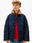 Tommy Hilfiger Contrast Collar Quilted Çocuk Mavi Ceket Tommy Hilfiger Contrast Collar Quilted Çocuk Mavi Ceket