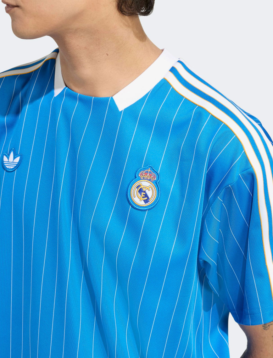 adidas Real Madrid Terrace Icons Erkek Mavi Forma adidas Real Madrid Terrace Icons Erkek Mavi Forma