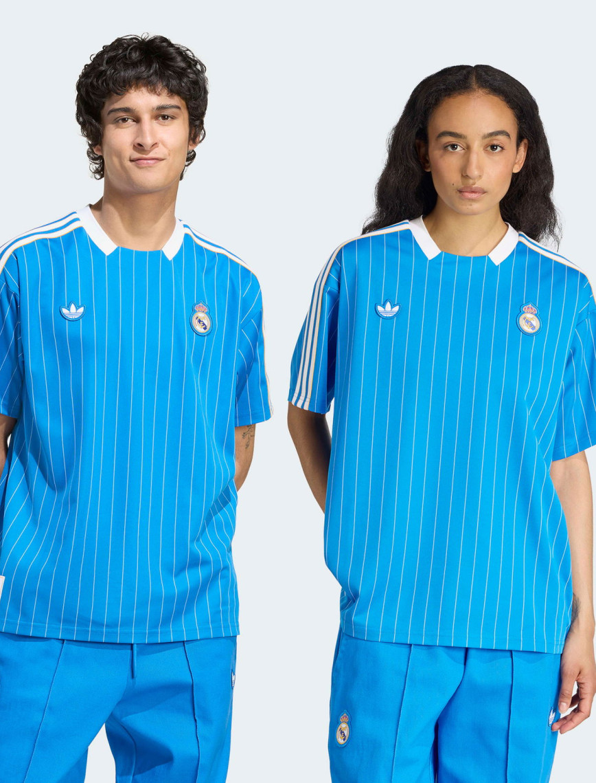 adidas Real Madrid Terrace Icons Erkek Mavi Forma adidas Real Madrid Terrace Icons Erkek Mavi Forma