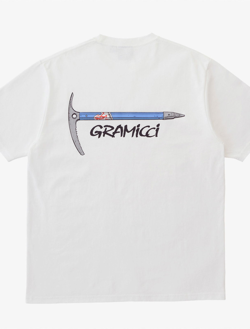 Gramicci Ice Axe Erkek Beyaz T-Shirt Gramicci Ice Axe Erkek Beyaz T-Shirt