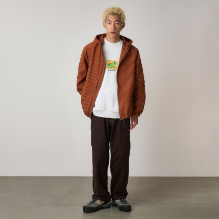 Gramicci Northside Plaid Hooded Erkek Kahverengi Sweatshirt Gramicci Northside Plaid Hooded Erkek Kahverengi Sweatshirt