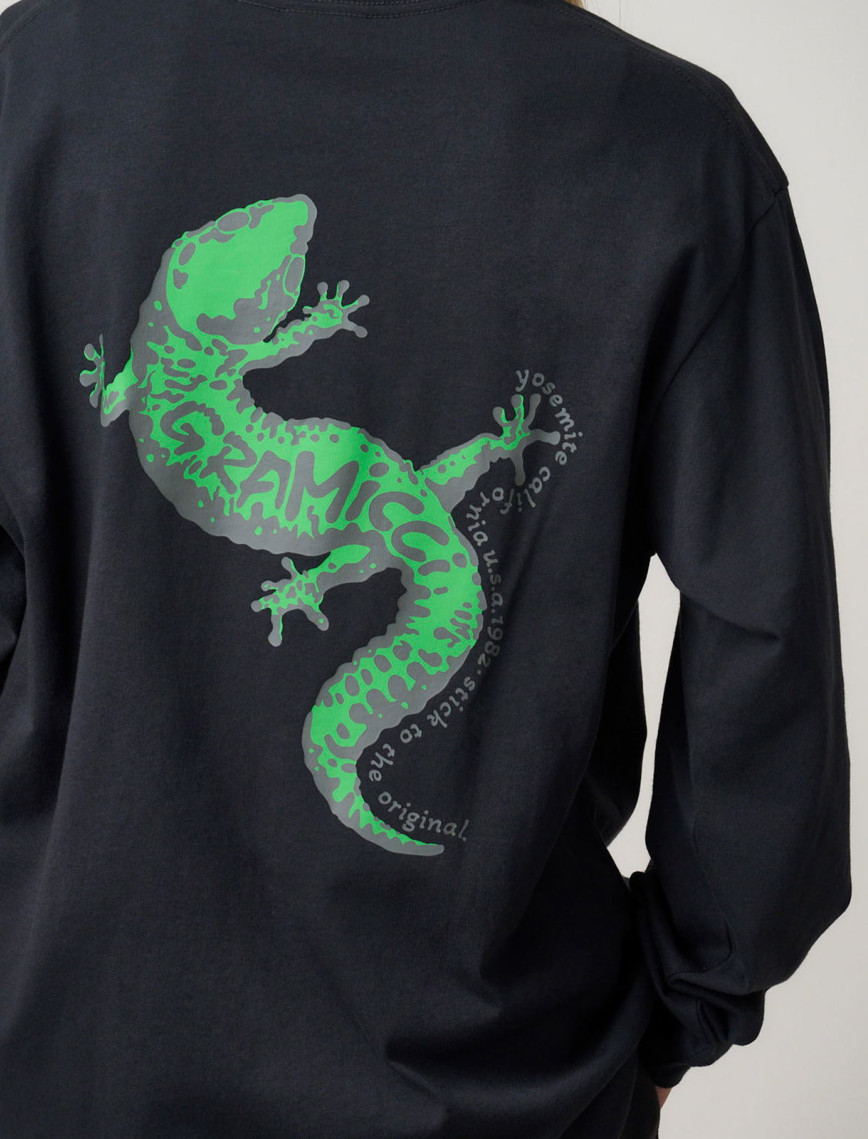 Gramicci Gecko Erkek Siyah Uzun Kollu T-Shirt Gramicci Gecko Erkek Siyah Uzun Kollu T-Shirt