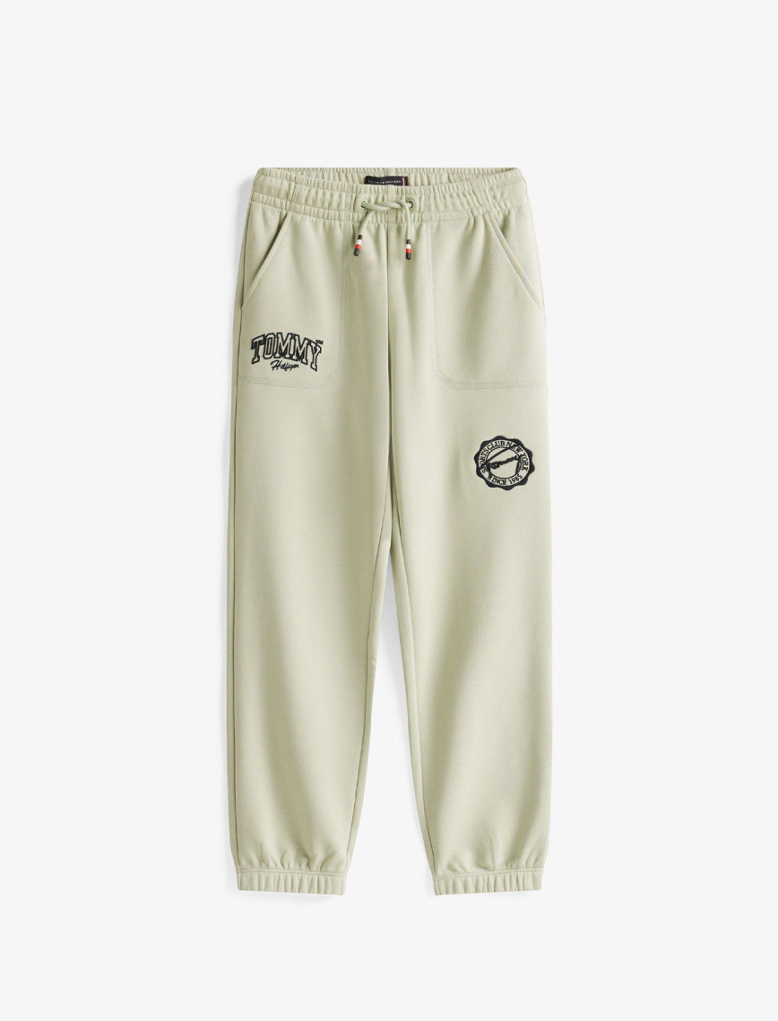 Tommy Hilfiger Varsity Graphic Çocuk Yeşil Eşofman Altı