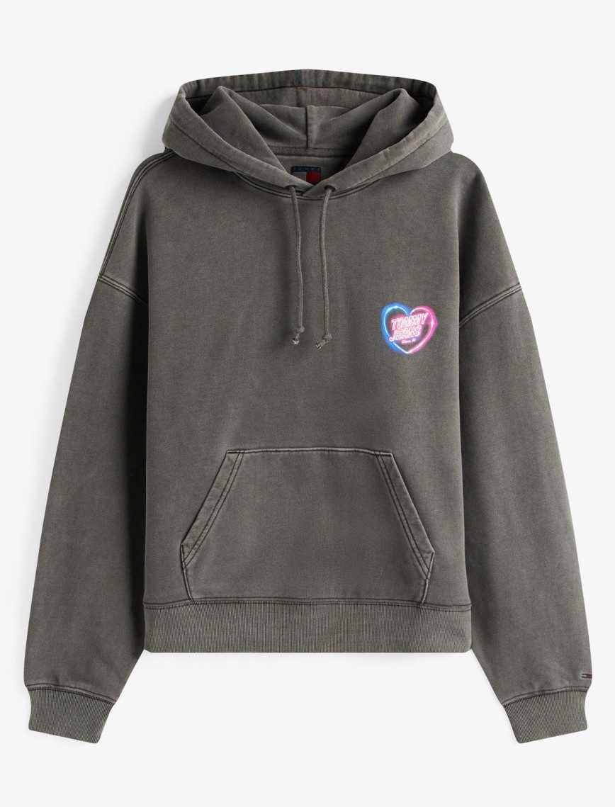 Tommy Hilfiger Boxy Kadın Gri Sweatshirt Tommy Hilfiger Boxy Kadın Gri Sweatshirt