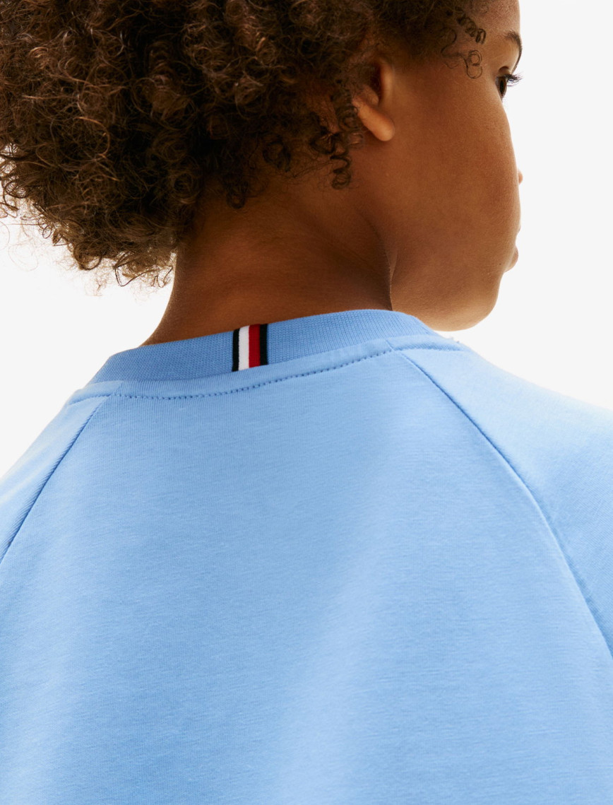 Tommy Hilfiger Mixed Graphic Çocuk Mavi T-Shirt Tommy Hilfiger Mixed Graphic Çocuk Mavi T-Shirt