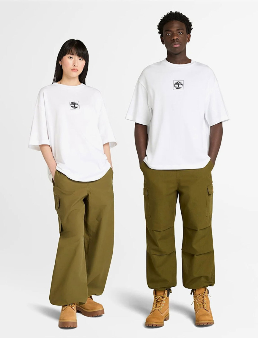 Timberland Building Blocks Erkek Beyaz T-Shirt Timberland Building Blocks Erkek Beyaz T-Shirt