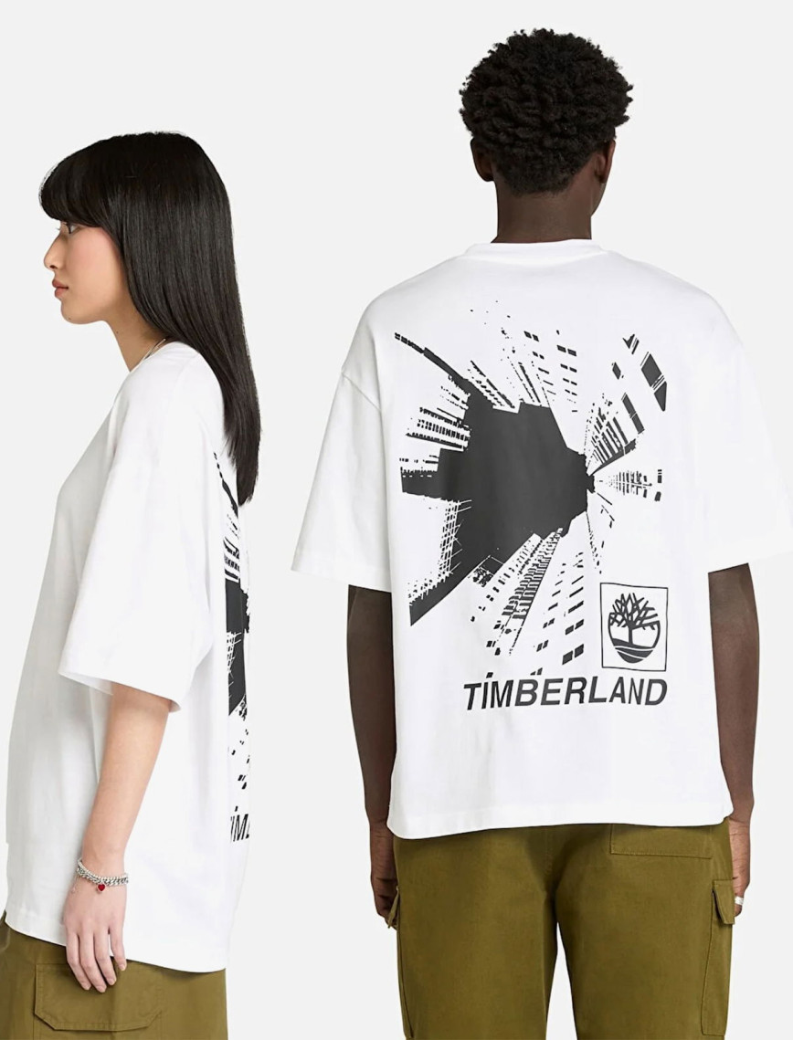 Timberland Building Blocks Erkek Beyaz T-Shirt Timberland Building Blocks Erkek Beyaz T-Shirt